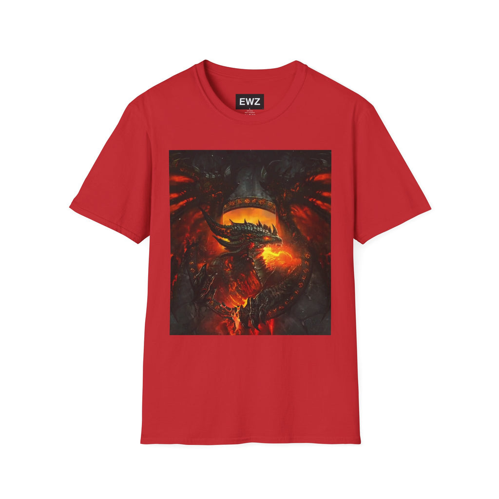Dragon Fire T-Shirt — Fiery Dragon Face Graphic Tee
