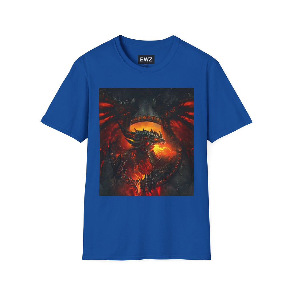 Dragon Fire T-Shirt — Fiery Dragon Face Graphic Tee