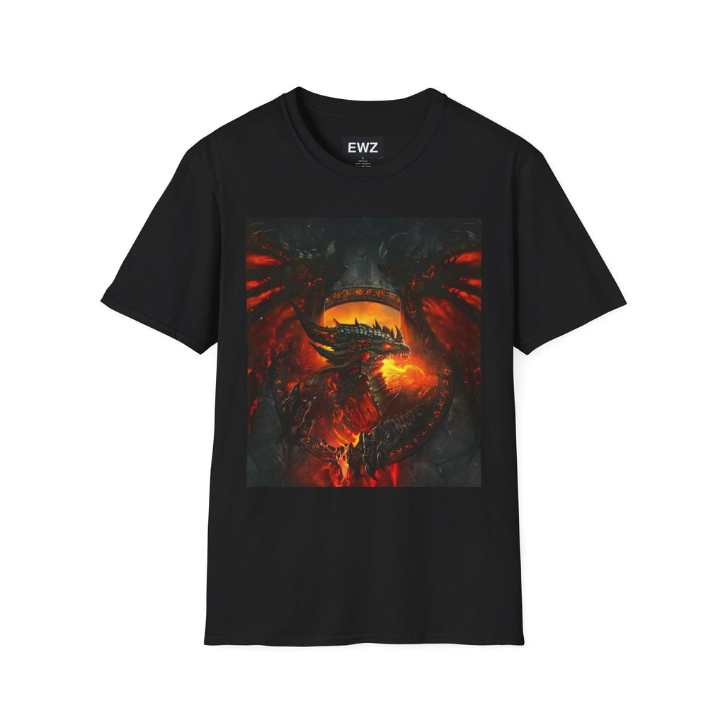 Dragon Fire T-Shirt — Fiery Dragon Face Graphic Tee