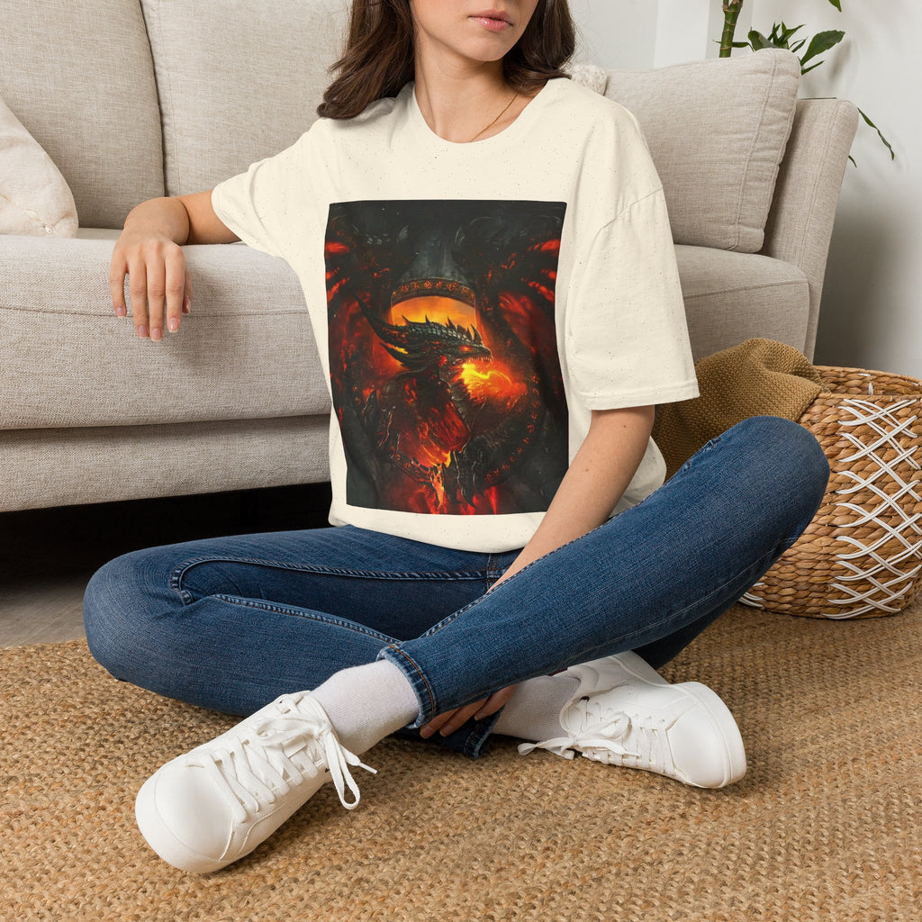 Dragon Fire T-Shirt — Fiery Dragon Face Graphic Tee