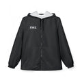 EWZ Minimal Black Windbreaker Jacket – Lightweight Hooded Windbreaker