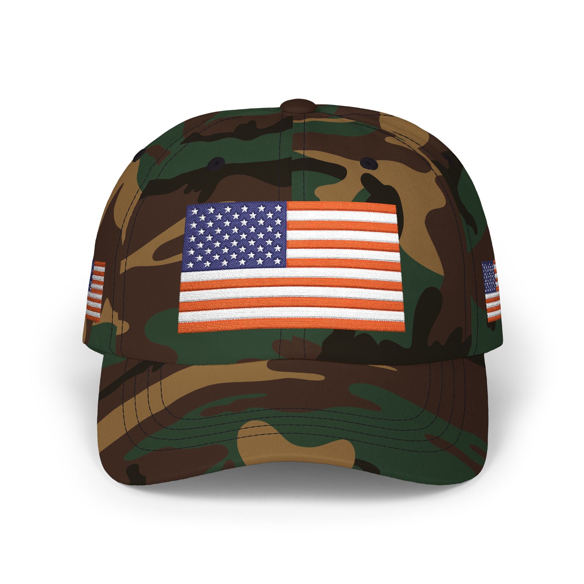 Embroidered American Flag Dad Cap — Patriotic Classic Baseball Hat