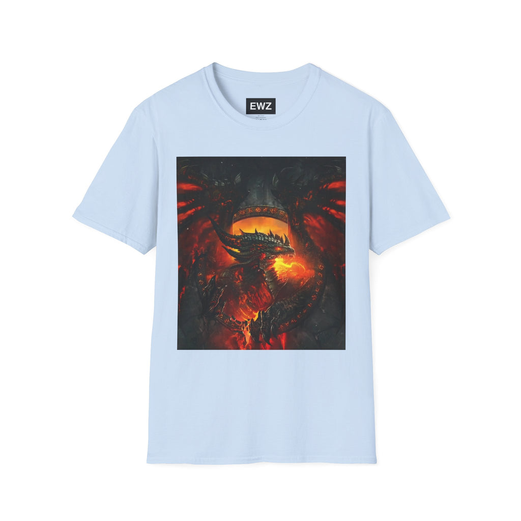 Dragon Fire T-Shirt — Fiery Dragon Face Graphic Tee