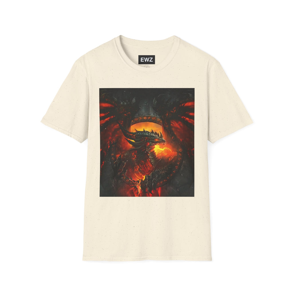 Dragon Fire T-Shirt — Fiery Dragon Face Graphic Tee