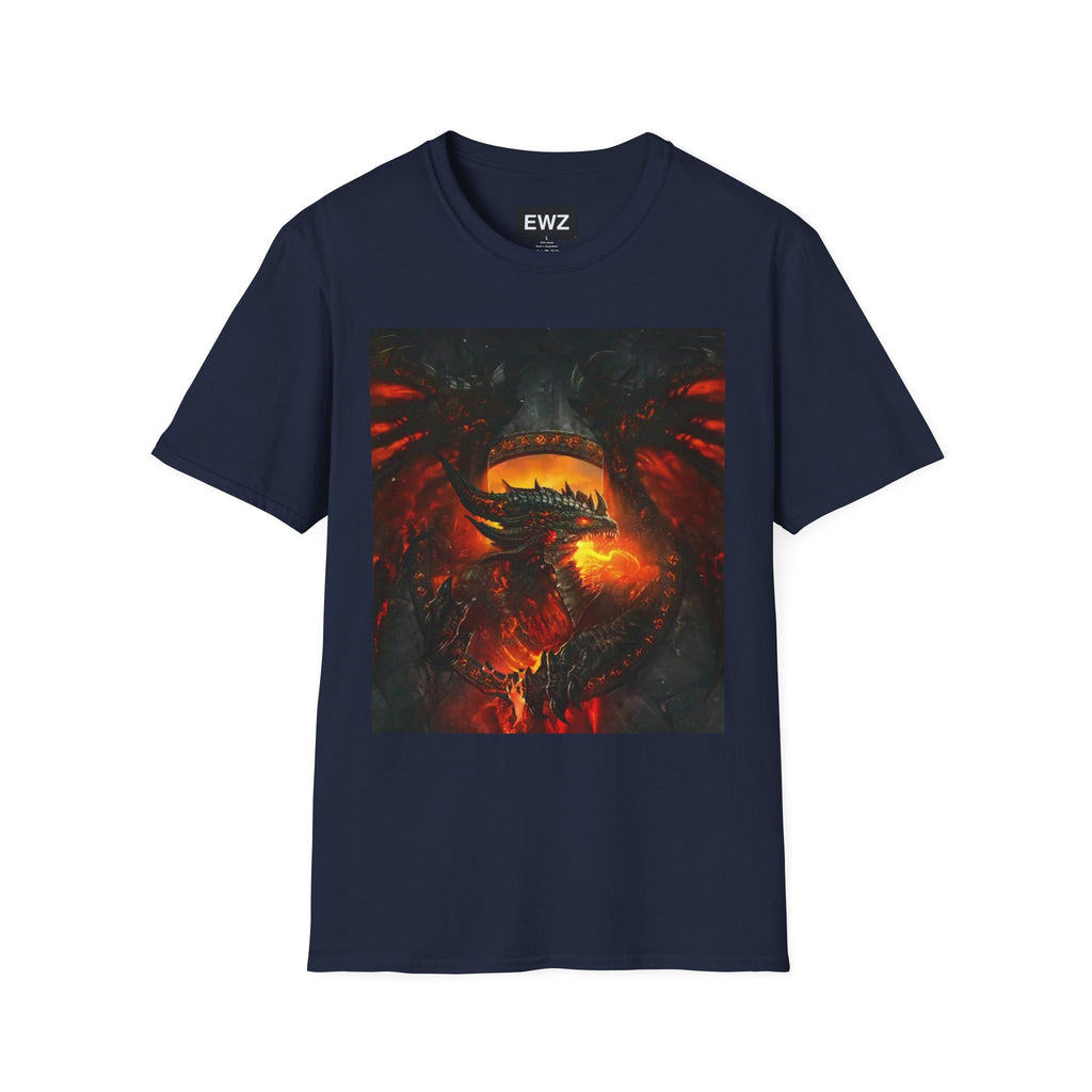 Dragon Fire T-Shirt — Fiery Dragon Face Graphic Tee